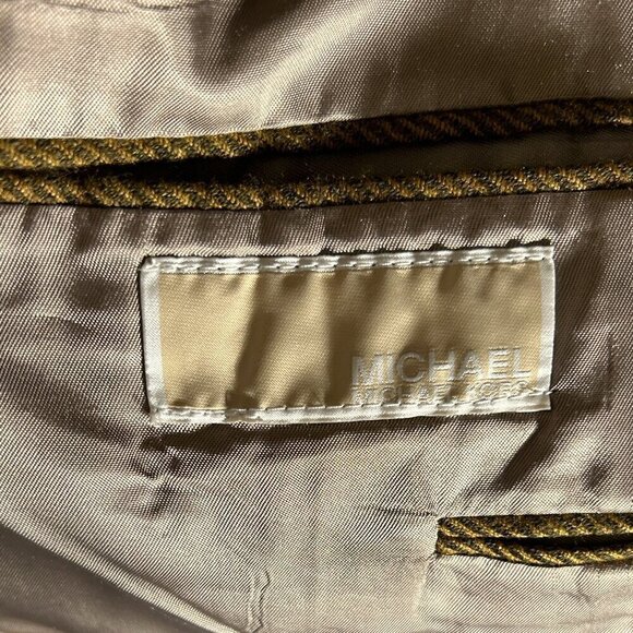 Michael Kors Mens Mossy Green 100% Wool sports coat/ Blazer Old Money Preppy - Picture 12 of 12